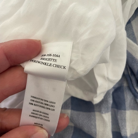 Rails Brigette Periwinkle Gingham wrap midi Dress - Picture 14 of 15